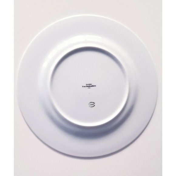 YVES DESHOULIERES FRANCE "DESIGN BORES ME" FINE CHINA LIMOGES PORCELAIN PLATE - Picture 5 of 9